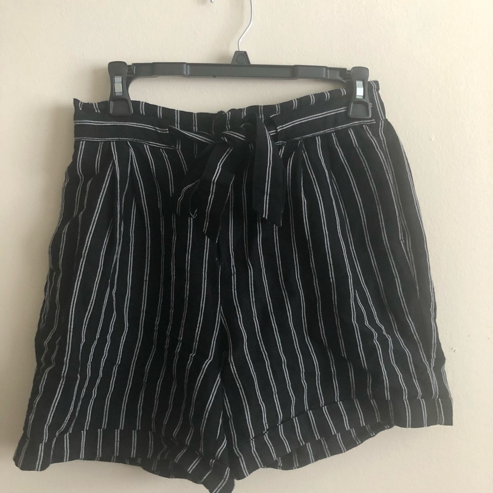 Black and White Shorts